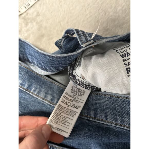 Gap 90s Loose High Rise Womens Blue Denim Jeans Size‎ 38x30 Pants Y2K Style - Picture 7 of 7